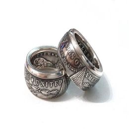 90% zilveren Morgan Dollar Ring Goedkope Fabriek Hoge Kwaliteit Selling236C