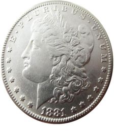 90 argent US Morgan Dollar 1881PSOCC NEWOLD couleur artisanat copie pièce en laiton ornements décoration de la maison accessoires 8989056