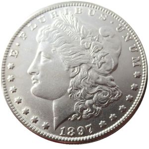 90% argent US Morgan Dollar 1897-P-S-O nouvelle vieille couleur artisanat copie pièce en laiton ornements décoration de la maison accessoires 237E