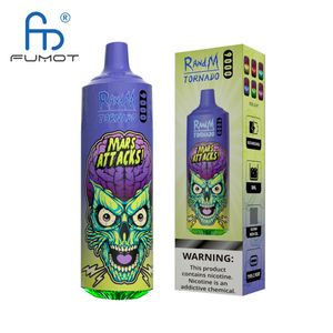 9000 inhalaciones listas originales RandM tornado 9000 vape exportación al por mayor de fábrica 53 sabores 18 ml kit de vapeo líquido precargado