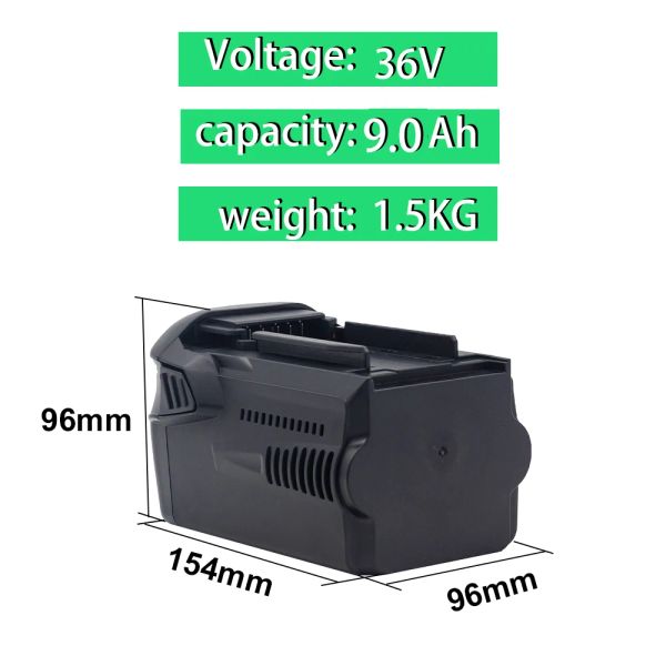 9000mAh pour Hilti 36V 9AH Electric Drill Electric Plate à main Lithium Batterie REPLACEMENT Modèle de remplacement B 36 / 3,9 B36 / 6,0 B36