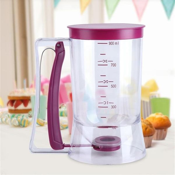 Distributeur de pâte à main de 900ml, mélangeur de pâte, maison, bricolage, gâteau, crêpes, muffins, gaufres, distributeur de pâte, tasses, cupcakes, outils de cuisson Y271U