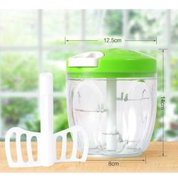 900 ml multifunctioneel hoog snel ontwerp groentefruit twist shredder handmatige vleesmolen chopper knoflooksnijder