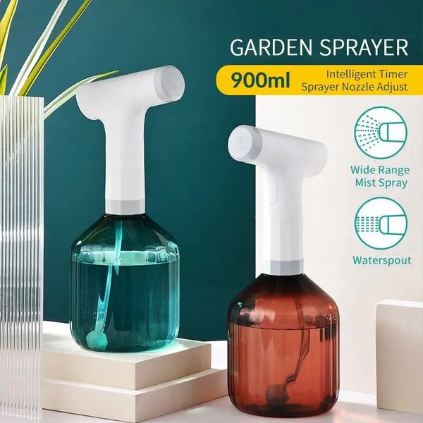 Arrosoir électrique portable de 900 ml Pulvérisateur de jardin électrique USB rechargeable Nano Vaporisateur d'eau à vapeur Arrosoir automatique 240329