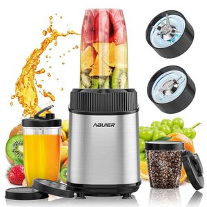 Batidora de batidos de 900 W, batidos personales Abuler y 13 piezas de 20 oz * 2 tazas para llevar, batidora portátil adecuada para batidos de cocina, jugo de proteína congelado