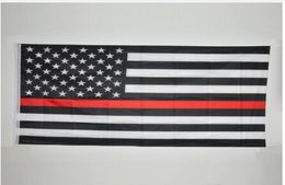 90150cm Blueline USA Police Flags 5 styles 3x5 pieds mince Blue Line USA drapeau noir blanc et bleu drapeau américain avec laiton grommet3984459