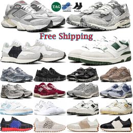 Livraison gratuite 9060 2002r 550 327 Chaussures de créateur hommes femme chaussures de course mer Sallt Quartz gris triple noir blanc vert gris baskets sport extérieur 36-45