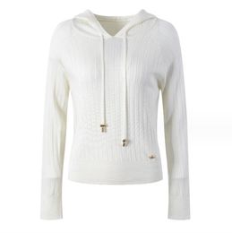 907 2023 Automne Marque Même Style Pull À Manches Longues Pull À Capuche Noir Blanc Noir Mode Femmes Vêtements De Haute Qualité Femmes yl