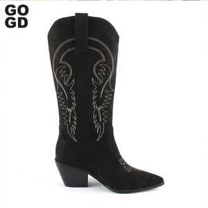 908 Western Gogd Ankle Autumn Winter Cowboy Boots For Women Snake Print High Heeled Wedge Shoes 231219 479