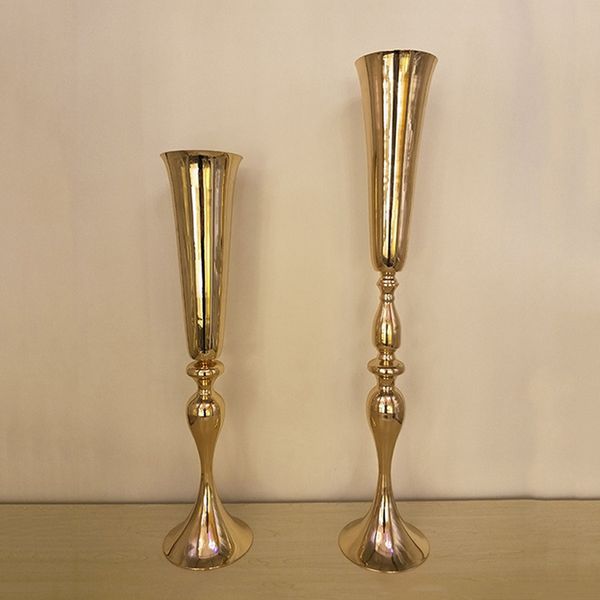 Vase de Table en métal 90cm/74cm, porte-fleurs pour décoration de Mariage, Vases à fleurs de Table, pièce maîtresse pour Mariage, vente en gros