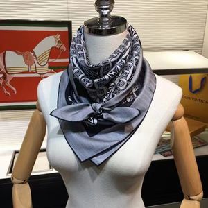 90cm * 90cm Design Scarf Lady Shawl Printed Silk Felt Headscarf Scarf Lady Headscarf Square Scarf Lady Wrap Scarf