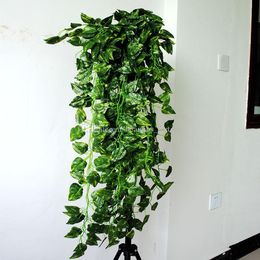 90 cm Artificielle Suspendue Vigne Faux Feuille Verte Guirlande Plante Décoration de La Maison (35 pouces de longueur) 3 style pour choisir
