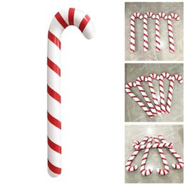 90 cm grote opblaasbare Santa Claus Walking Stick Festival Kerstmis boomhangende ornamenten kerstdecoratie voor thuis