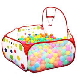 90 cm drôle basket-ball enfants enfants bébé facile pliant jouet tente balle fosse Playhouse Pop Up jardin piscine 240113