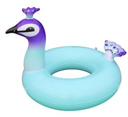 90 cm Bague de natation de paon gonflable pour enfants