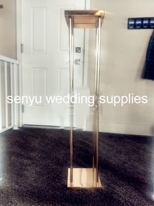 90 cm de hauteur) Cancaises de sirène candélabre hautes tableaux de table pour le mariage en or metal stands Seny0532