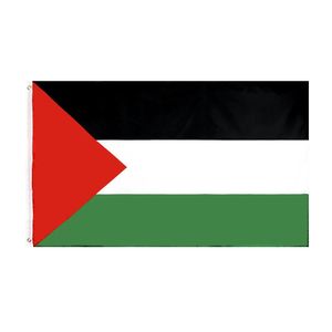 90cmx150cm Matériau de polyester du drapeau palestinien 240426