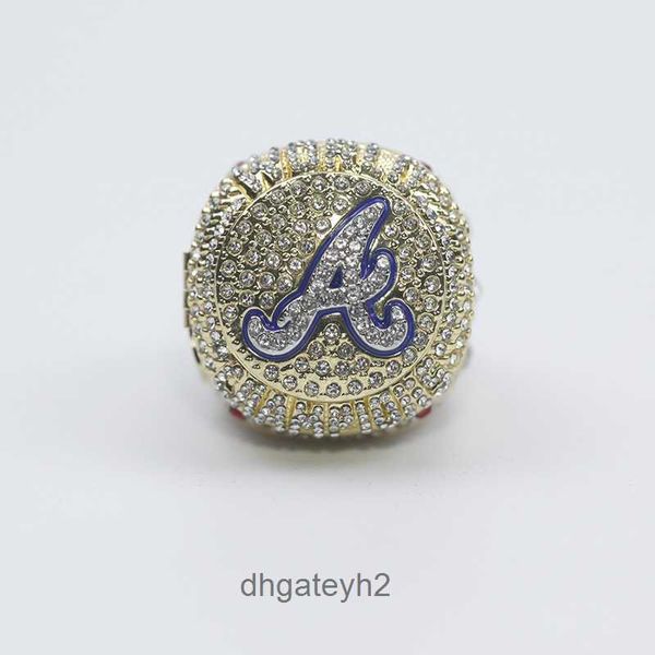 90D6 Band Rings 2021 Atlanta Warrior Mlb Championship Ring Magnétique Flip Design 5sej