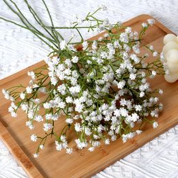 90heads 52 cm Fleurs artificielles blanches mariage Bouquet de décoration de bouquet