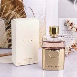 90ml Guilty designer marque Femme hommes vaporisateur de luxe Fragrance Pour Femme Eau De Parfum Célèbre Marque Cologne Long Smell Top Qualité bateau rapide