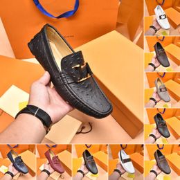 90model Lederen Mannen Casual Schoenen Luxe Merk Zachte Comfortabele Slip op Designer Loafers Mannen Retro Mocassins Italiaanse Licht Mannelijke Rijden schoenen