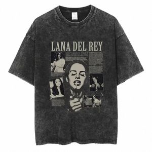 90s Zangeres Lana Del Rey Wo T-shirt Harajuku Mannen Vrouwen Retro Korte Mouwen Fi T-shirts Oversized Cott Tees streetwear D0fF #