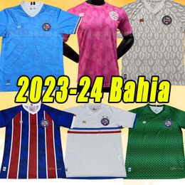 90e EC Bahia GILBERTO Soccer Jerseys 2023 2024 Hommes Rossi Flavio 23/24 Accueil Chemise de football Club à manches courtes Camisetas de futbol Uniformes Gardien de but