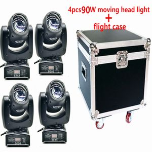 90W Mini Movind Headlight RGBW 4 en 1 Super Bright DJ Proyector Dmx Control Disco LED Luces principales móviles