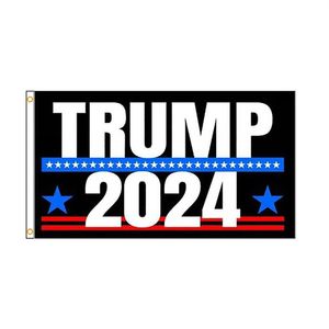 90x150cm 3x5 fts Amerikaanse Trump Vlag 2024 Verkiezing maga hele fabriek 100% Polyester185y