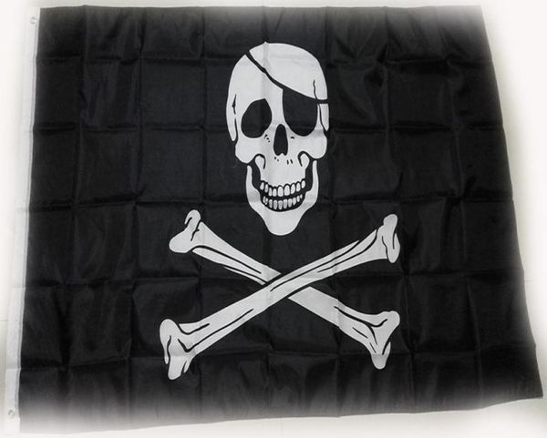 90x150cm 3x5 pies jolly roger calavera y huesos cruzados bandera pirata directo de fábrica 8044078