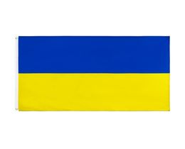 90x150cm bleu jaune ua ukr ukraine drapeau entièrement direct 3x5 fts5870860