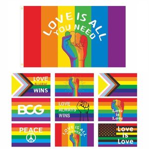 90x150cm Homoseksuele Philadelphia Philly LGBT Gay Pride Rainbow Flag Aangepaste Home Decor Gay-Friendly LGBT Flag Banners