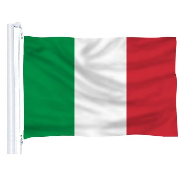 90x150cm drapeau italien 3x5ft vert blanc rouge pays drapeaux nationaux de l'italie pas cher haute qualité volant suspendu intérieur extérieur tout style