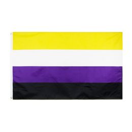 90x150cm drapeau arc-en-ciel 3x5ft coloré Polyester lesbienne Gay Parade drapeaux bannière LGBT fierté décoration de la maison 9 styles