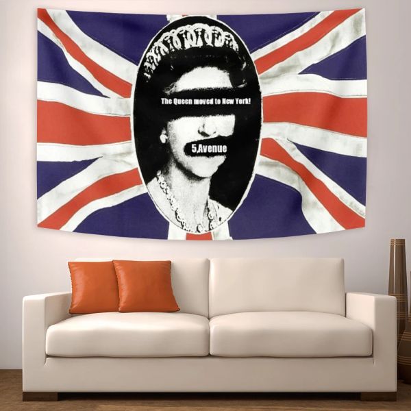 90x150cm Sexs Pistols Affiches Vintage Home Tapestry Room Bar Cafe Decor Home Aesthetic Art Wall Peinture de peinture murale