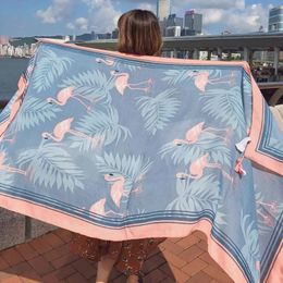 90x180cm Twill Cotton Pareo Summer CoverUps Rectangle Wrap Scarf Swimsuit Bikini Cover Up Autumn Beach Sarong Mats 240425