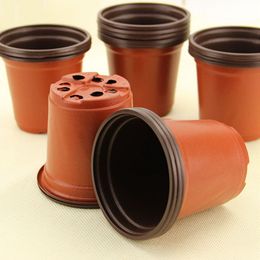 90x60x80mm Plastic Ronde Bloem Pot Nursery Home Decorating Garden Pots Potten Plant Planter Suppli