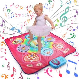 90x90 cm Juego de baile musical electrónico Esteras iluminadas con 3 modos de juego Teclado Juguetes educativos para niños Niños Niñas Regalo 240226