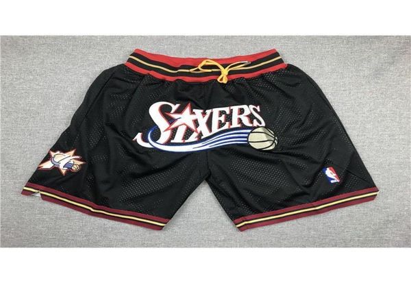 91 maillots de basket-ball maillots de sport SXXL 76 SIXERS JUST DON SHORTS maillots de basket-ball cousus pas cher6562598