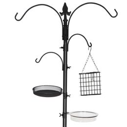 91 "Bird Feeder Station Kit Pole Feeding Stand Bird Watching Bath Planter Hanger