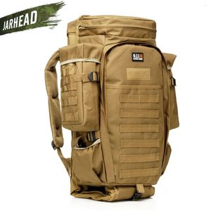 911 militaire combiné sac à dos 60l grande capacité Multifonction Rifle Rucksacks Men Travel Trekking Tactical Assault Knapsack T190211G