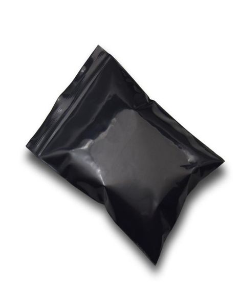 913 cm sac en plastique en plastique noir reclosable PE PE