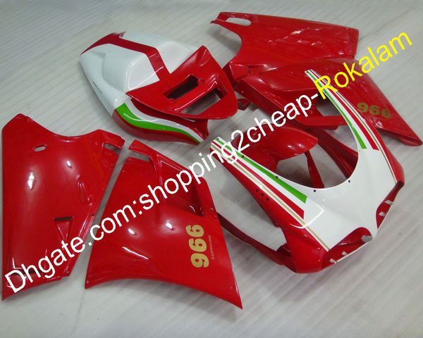 916 998 Carenado para piezas Ducati 996 748 1996 1997 1998 1999 2000 2001 2002 Juego completo de carenados de carrocería ABS (moldeo por inyección)