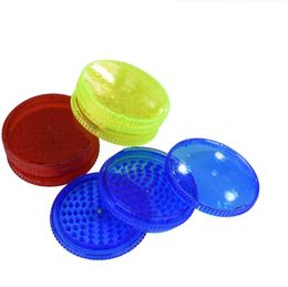 Grinder d'herbe en plastique de 91 mm Colore 3 couches pour fumer des accessoires d'outils d'épices de tabac à tuyau