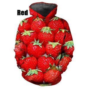 91RF NOUVEAU MENSE IMPRIMING FRUITS ALIMENTS HOODIES POUR MEN PASTELON GRAPHIQUE SPARTS SPARTS ENFANTS FONCTIONNEL