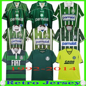 92 93 94 98 10 14 Palmeiras R. CARLOS Retro Voetbalshirts 1999 EDMUNDO Heren ZINHO RIVALDO EVAIR Home Groene Voetbalshirts Heren Uniformen Korte Mouw