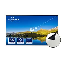 92 inch dunne rand 16:9 Full HD 1080p 3D Home Cinema slanke rand Projectiescherm met vast frame Filmscherm