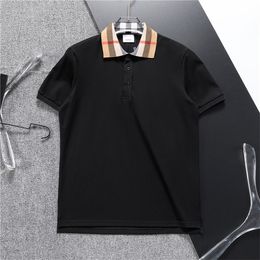 92 Nieuwe Mode Londen Engeland Polo's Shirts Heren Ontwerpers Poloshirts High Street Borduren Afdrukken T-shirt Heren Zomer Katoen Casual T-shirts #162