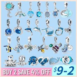 925 Charme kralen Accessoires passen Pandora Charms Sieraden Nieuwe hartvorm Hope Hope Hope Mom Grandma Sister Tree Diy Bead