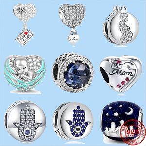 925 perles de charme accessoires fit pandora bijoux à breloques cadeau en gros maman bébé seulement amour palmier Nan zircone